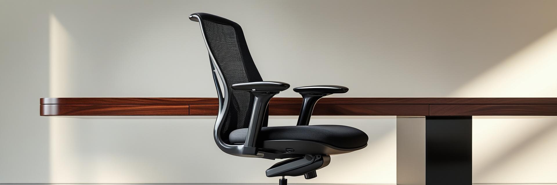 كرسي مكتب مريح بتصميم يدعم الجلوس الصحي.