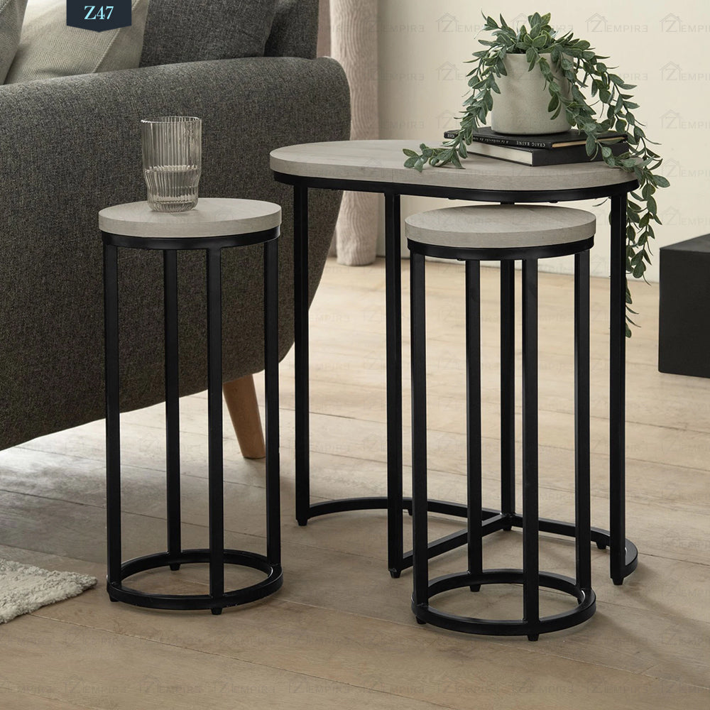 Z47 Metal Side Table Set