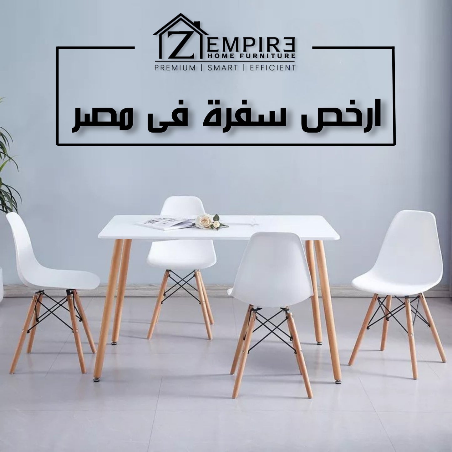 Acrylic and Beech Wood Dining Set - Z134