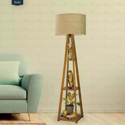 Natural wood floor lamp - Z445