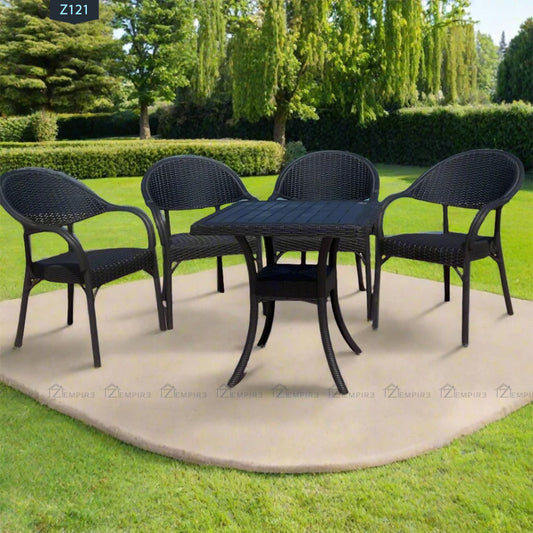 Set of 4 chairs and plastic table - Z121