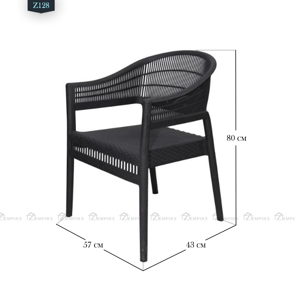 Set of 4 chairs and plastic table - Z128