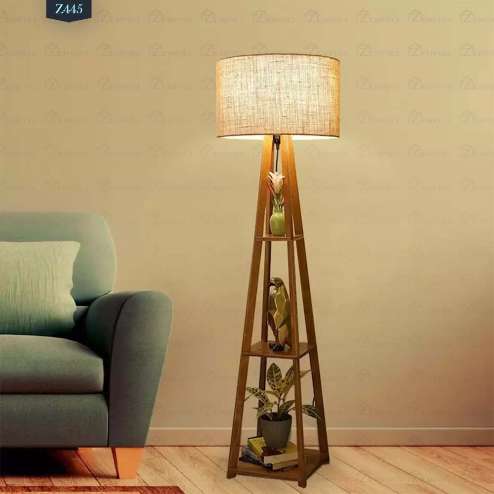 Natural wood floor lamp - Z445