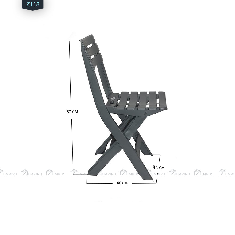 Set of 2 chairs and plastic table - Z118