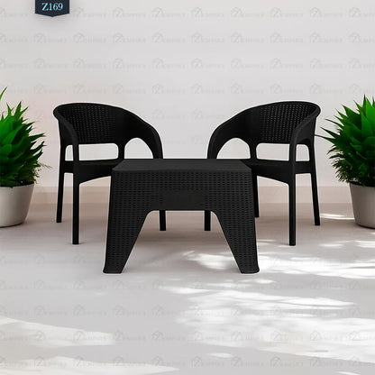 2 Chair and Plastic Table Set - Z169