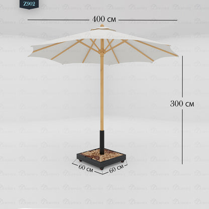 شمسية كلارو قطر 4 متر - Z902